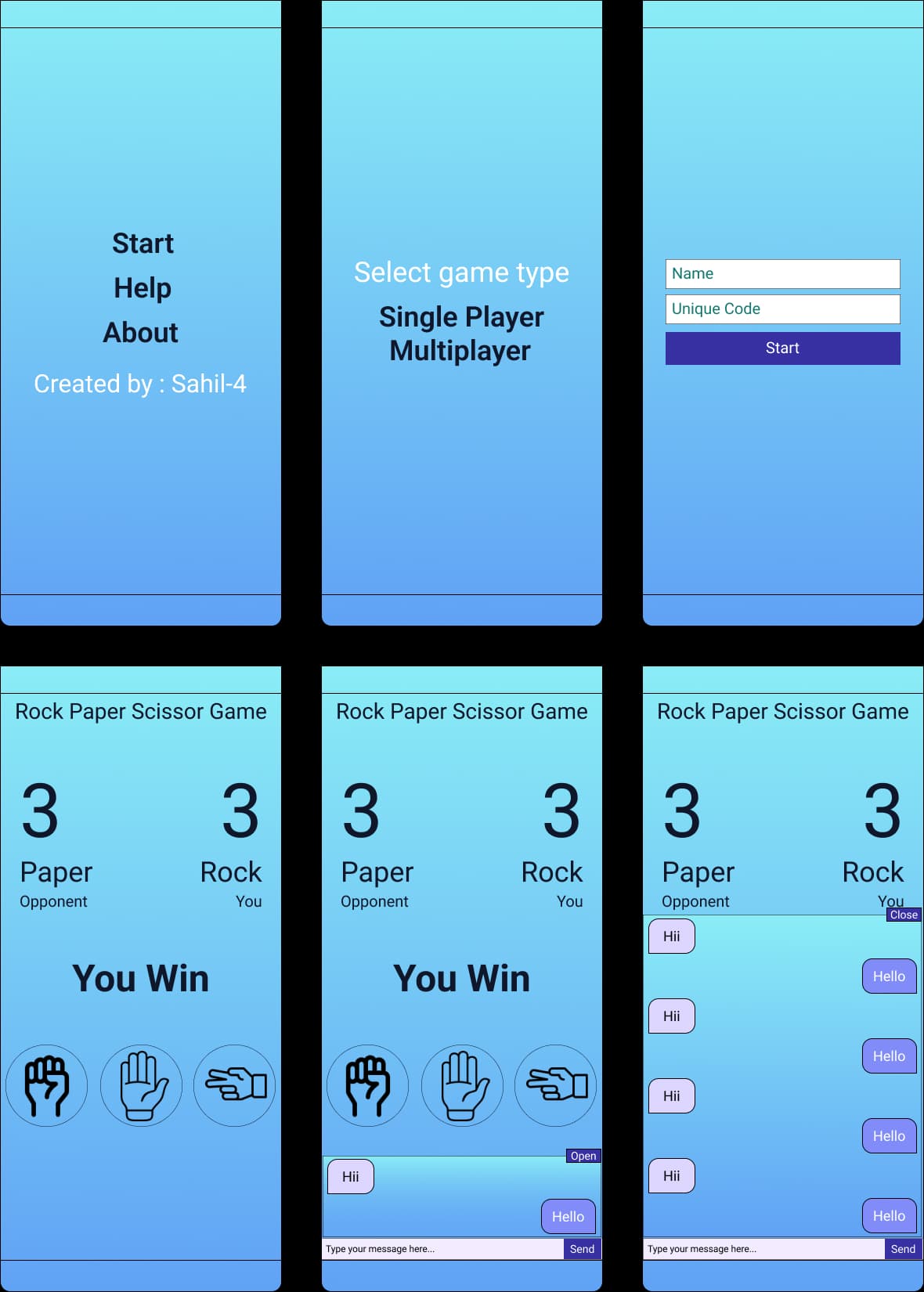 Rock Paper Scissor Game